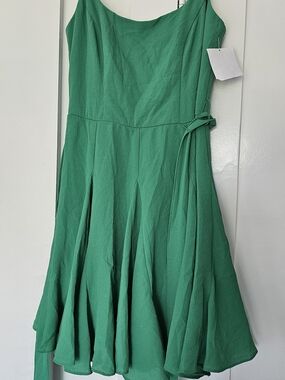 B Darlin Green Fit & Flare Mini Dress with Side Tie Sz 1-2